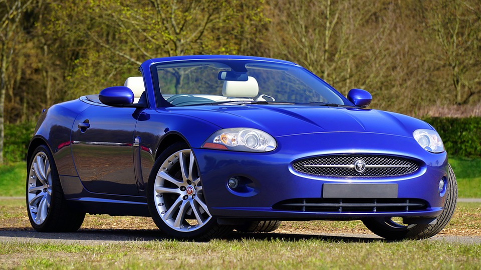blue convertible
